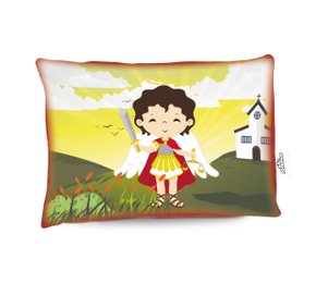 Travesseiro São Miguel Arcanjo - Aromatizado Chá de Camomila -