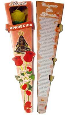 Vela Botão de Rosa Perfumada - N. S. Aparecida -