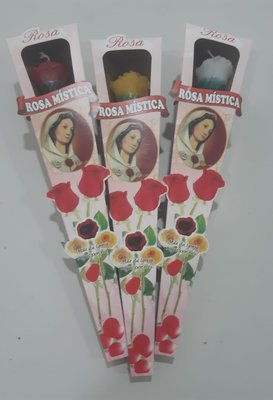 Vela Botão de Rosa Perfumada - Rosa Mística-