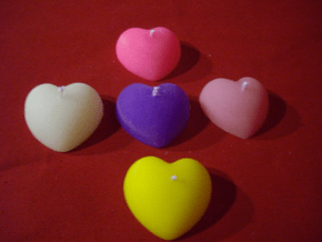 Vela Coração - Cartela com 2 -