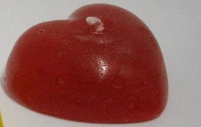 Vela Coração Gordinho - Cartela com 1 -