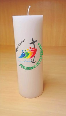 Vela de Altar 20x7 -  Jubileu de Esperança 2025