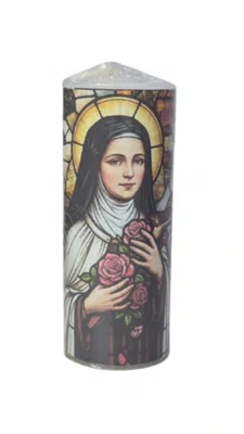 Vela Grossa Votiva - 5,7 x 14 cm - Santa Terezinha