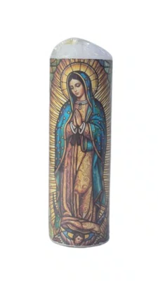 Vela Média Votiva - 5 x 15 cm - N. S. de Guadalupe