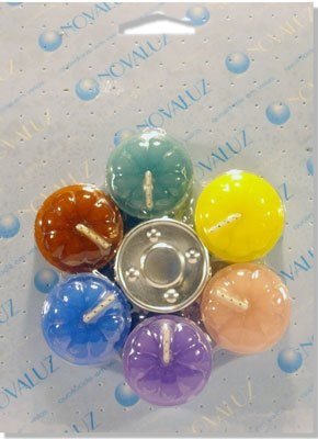 Velas Lamparinas = 6 vela + 1 Rechô - Multi-color -