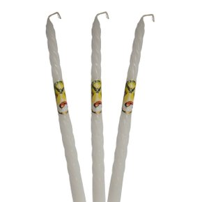 Velas para Batizado Torneadas - Tradicionais - Unidade -