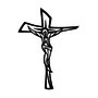Adesivo Recortado para Carro - Crucifixo Estilizado (modelo 01) -