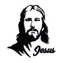 Adesivo Recortado para Carro - Face de Jesus (modelo 01) -