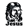 Adesivo Recortado para Carro - Face de Jesus (modelo 02) -