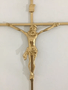 Crucifixo de Metal 24 x 13 cm - Barra Quadrada
