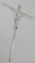 Crucifixo de Metal 24 x 13 cm - Barra Quadrada