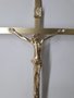 Crucifixo de Metal 25 x 13 cm - Barra Chata