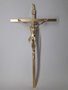 Crucifixo de Metal 30 x 17 cm - Barra Chata