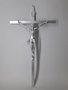 Crucifixo de Metal 30 x 17 cm - Barra Chata