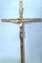 Crucifixo Metal 25 x 13 cm - Barra Chata Coroa -