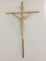 Crucifixo Metal Estilizado 21 x 13 cm - Barra Quadrada
