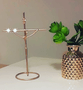 Crucifixo Metal na Base Estilizado 19 x 13 cm - Barra Redonda -