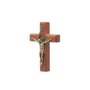 Crucifixo para Parede - São Bento - 7 cm - Ouro velho -