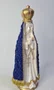 Imagem de gesso N S Aparecida - Flor de renda azul c/ strass - 39cm