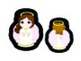 Nana-Neném - Anjo da Guarda - rosa (com costas) -