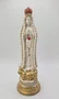 Nossa Senhora de Fátima de Gesso com pérola e strass - 20cm