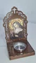 Oratório Santa Rita Resinado em MDF com Porta Vela