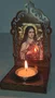 Oratório Santa Terezinha Resinado em MDF com Porta Vela