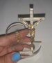 Pedestal Acrílico Cristo na Cruz "Desatadora dos Nós "