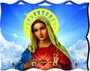 Porta Chaves com Imagem Fotográfica - Imaculado Coração de Maria -