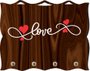 Porta Chaves com Imagem Fotográfica - Love -