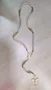 Terço Nossa Senhora Aparecida Branco com Dourado -