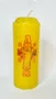 Mini Círio Pascal Médio - Adesivado - Cristo 02 - Diâmetro 5 cm -