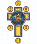 Vela Círio Pascal 40 cm x 9,5 cm - Adesivado - Cordeiro 02 -