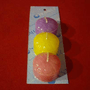 Velas Lamparinas Cartelas com 3 velas - Multi-color -