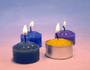 Velas Lamparinas Cartelas com 3 velas - Multi-color -